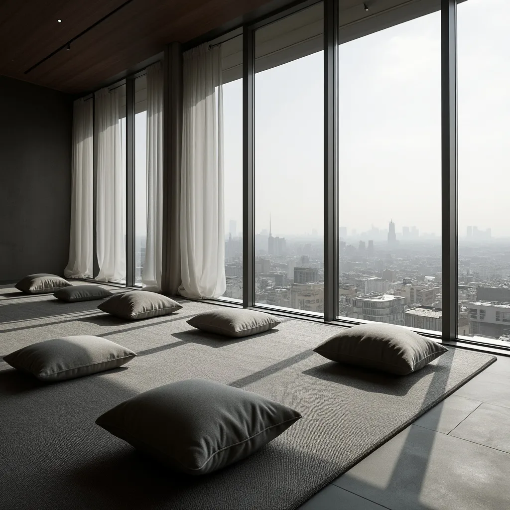 Espace de détente et de réflexion avec vue panoramique