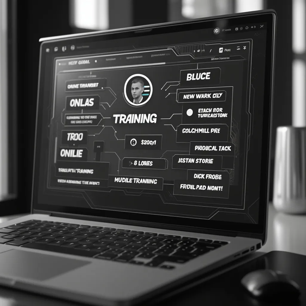 Interface moderne de programme de coaching en ligne